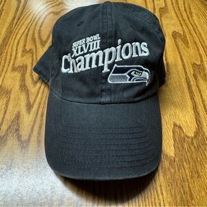 Seattle Seahawks Super Bowl XLVIII Champions Black 47 Brand Hat